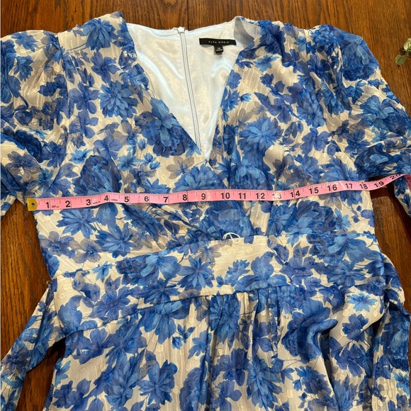 Alex Marie Coble Blue Floral Tiered Spring Dress - Picture 8 of 8